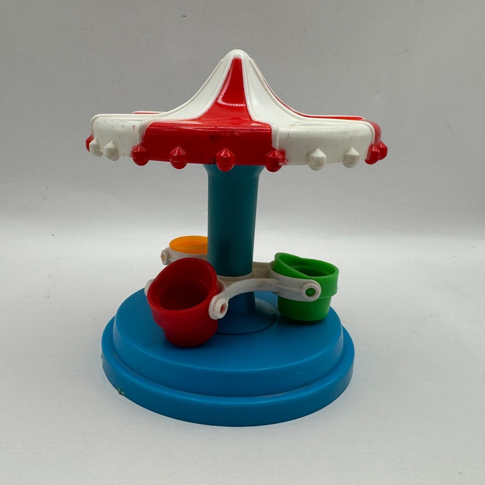 Playmates Disneyland Carousel Replacement Part Blue Red White Striped Vintage - Picture 2 of 9
